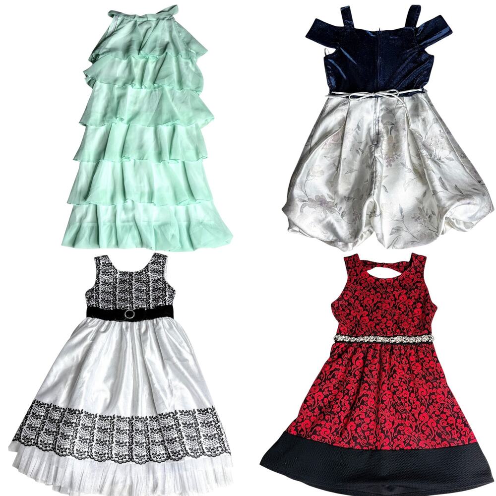 Girls Dresses Lot of 4 , Rare Editions,Montenu,Jona Michelle,+ 1